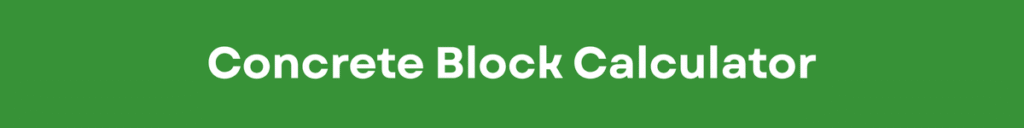 Concrete Block Calculator